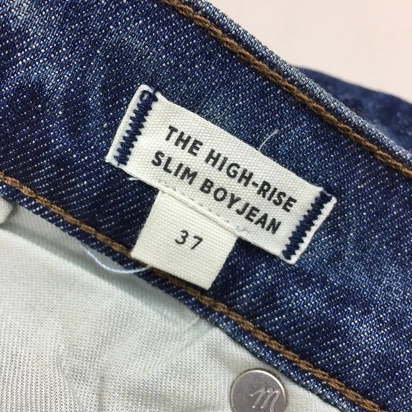 Madewell High Rise Slim Boyjean Eco Stretch Jeans - Picture 12 of 15